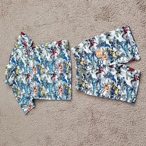 Boys button down Dinosaur set